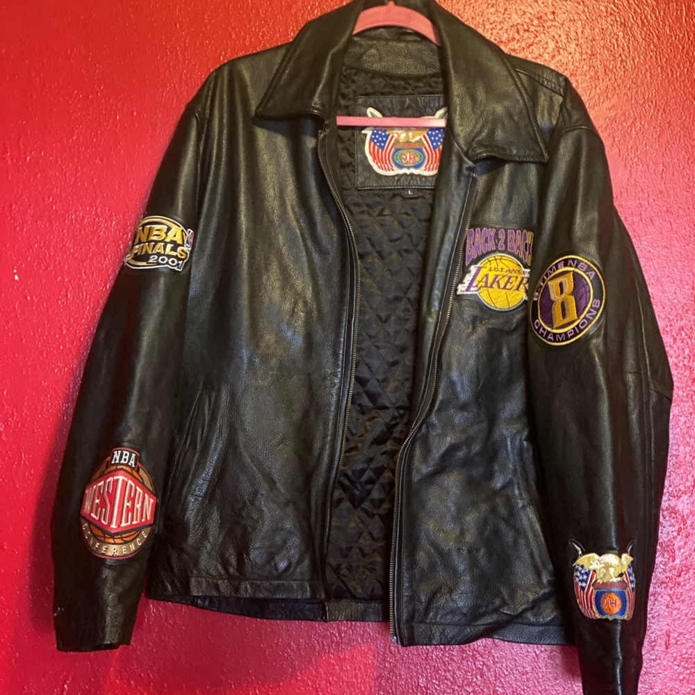 Jeff Hamilton 2001 Back2Back LA Lakers Jacket